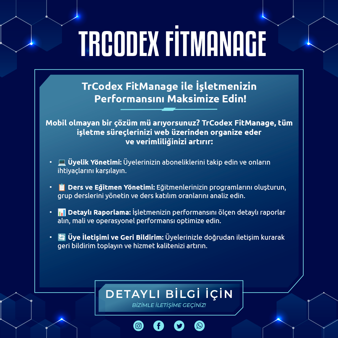 FitMobil - FitManage Fitness Sistemi - Görsel 8
